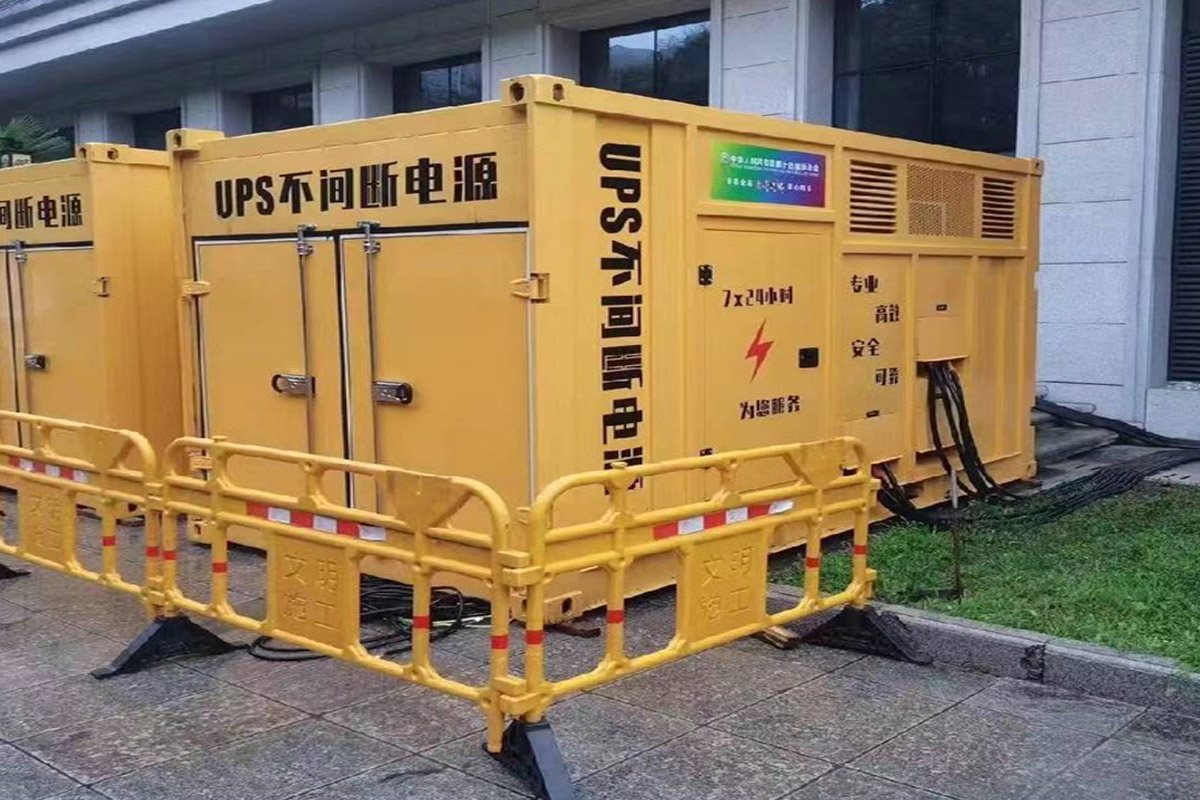 呼和浩特发电机租赁施工现场